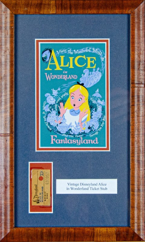Vintage Disneyland Alice in Wonderland Ticket Stub